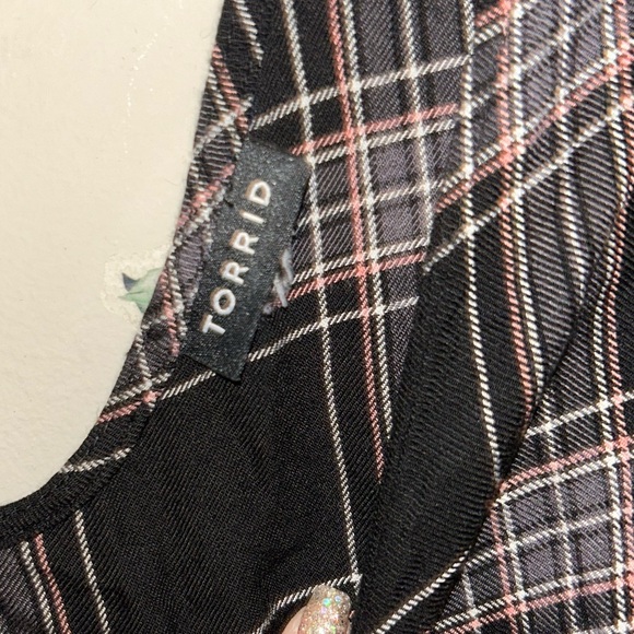 Torrid Plaid Babydoll Tunic - Picture 3 of 3